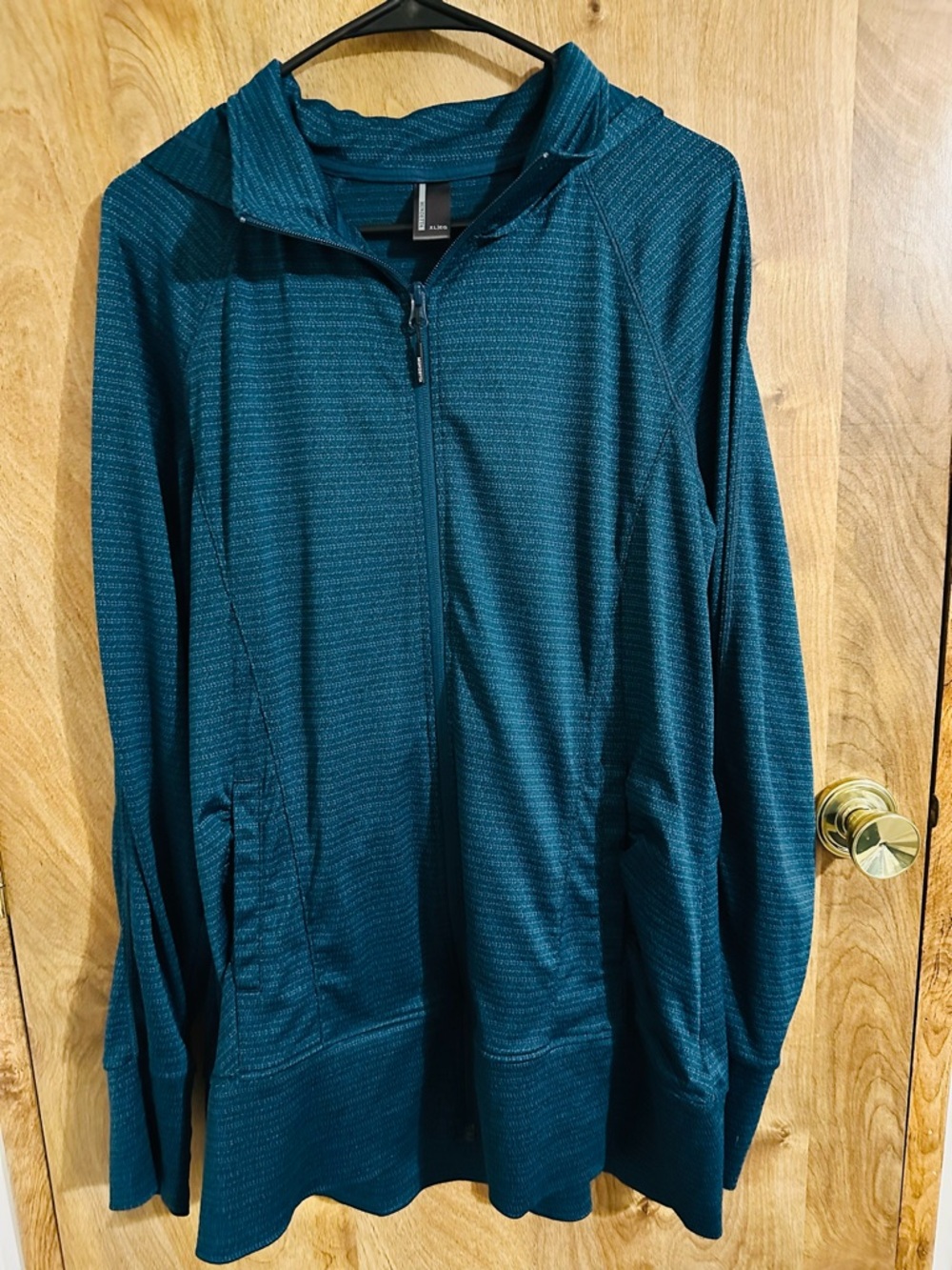 Mondetta Teal Knit Zip Jacket